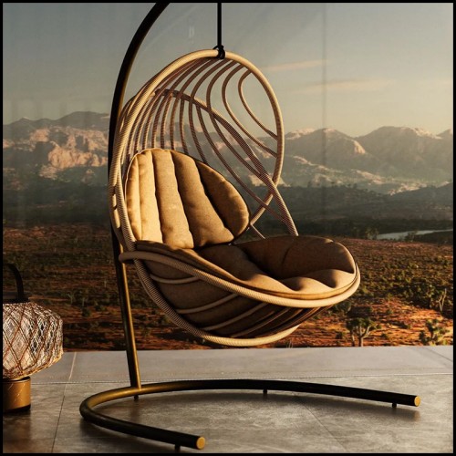 Chaise lounge suspendu 105 - Kida | Hanging Lounge Chair 105 - Kida, indoor-outdoor - Pacific Compagnie.