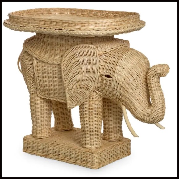 Table d'Appoint 24 - Éléphant, pratique - Pacific Compagnie.