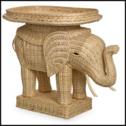 Table d'Appoint 24 - Éléphant | Side Table 24 - Elephant, bedroom side - Pacific Compagnie.