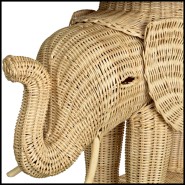 Table d'Appoint 24 - Éléphant | Side Table 24 - Elephant, dark wood - Pacific Compagnie.