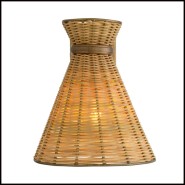 Applique 24 - Kon Tiki - Bois et rotin - Pacific Compagnie.