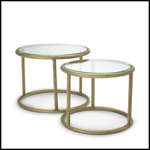 Table d'appoint 24 - Addison set of 2 - Tables gigognes - Pacific Compagnie.