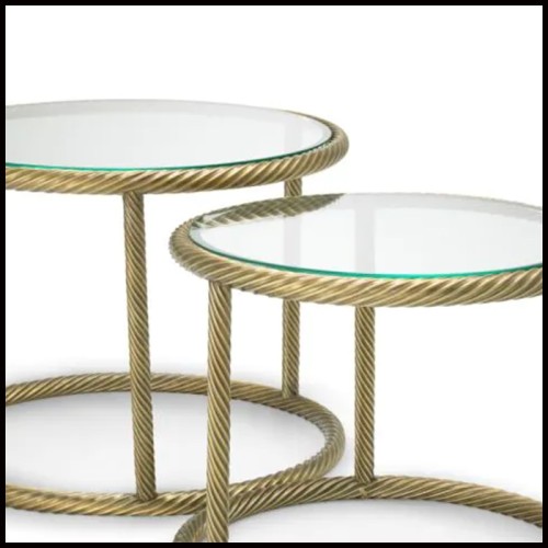 Table d'appoint 24 - Addison set of 2 | Side Table 24 - Addison set of 2 detail - Pacific Compagnie.