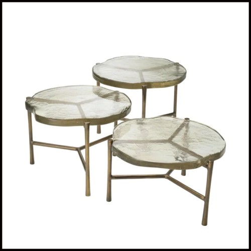 Table Basse 24 - Baldovini set of 3 | Coffee Table 24 - Baldovini set of 3 indoors - Pacific Compagnie.