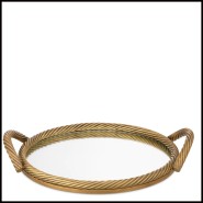 Tray 24 - Salvi Round - Salvi round serving tray - Pacific Compagnie.