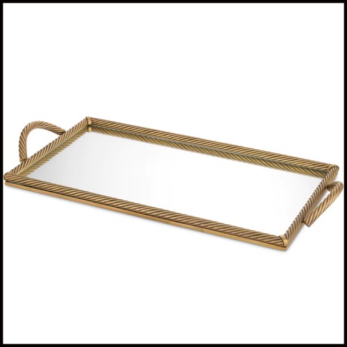 Tray 24 - Salvi Rectangular L - Rectangular serving tray - Pacific Compagnie.