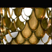 Table basse 155 - Japanese Carpus - Luxurious living room coffee table in aged brass and bronze glass 155-Japanese Carpus - Paci