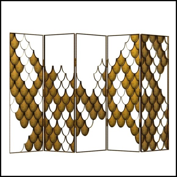 Paravent 155 - Japanese Carpus - Folding room divider with Japanese design - Pacific Compagnie.