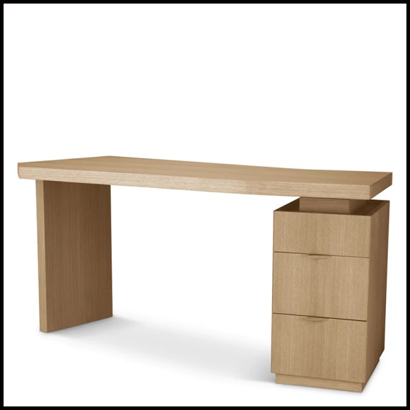 Desk Sarah - Sarah desk in oak veneer - Pacific Compagnie.