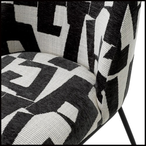 Chaise de salle à manger 24 - Caleb : Tissu résistant - Pacific Compagnie.
