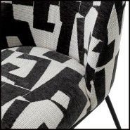 Chaise de salle à manger 24 - Caleb : Tissu résistant - Pacific Compagnie.