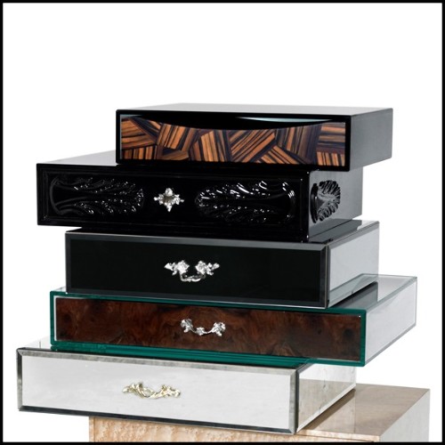 Commode 145 - Exceptional Drawers - Luxury Chest Detail - Pacific Compagnie.