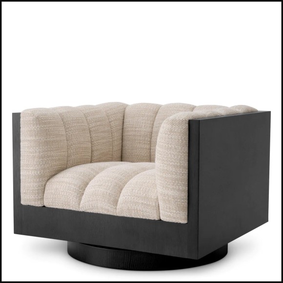 Fauteuil Pivotant 24 - Davide : Cuir premium - Pacific Compagnie.
