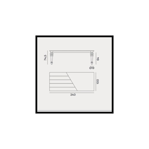 Table 30 - Grise 33 LG - Lumière naturelle - Pacific Compagnie.