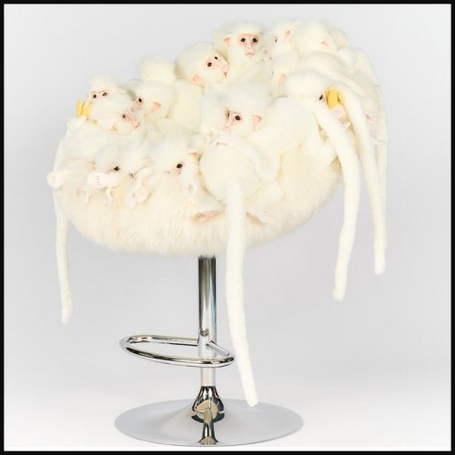 Tabouret de bar 188 - Ouistiti | Bar Stool 188 - Small Monkey - Pacific Compagnie.