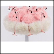 Tabouret de Bar 188 - Bird Pink | Bar Stool 188 - Bird Pink seat - Pacific Compagnie.