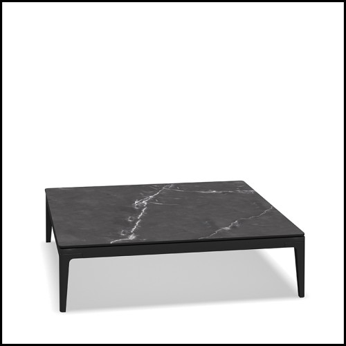 Table basse 45 - Grid ceramic | Coffee table 45 Grid ceramic top - Pacific Compagnie.