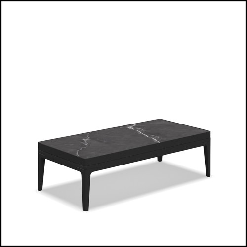 Table basse 45 - Grid ceramic rectangular - Vue d'ensemble - Pacific Compagnie.