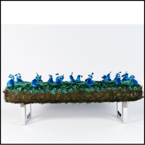 Banc 188 - Paon - Couleurs vibrantes - Pacific Compagnie.