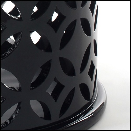 Table d'appoint 145 - Soledad - Acajou laqué - Pacific Compagnie.