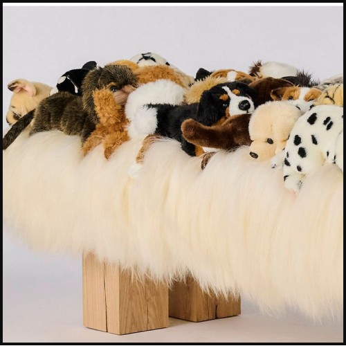 Banc 188 - Toutou | Bench 188 Toutou decor - Pacific Compagnie.