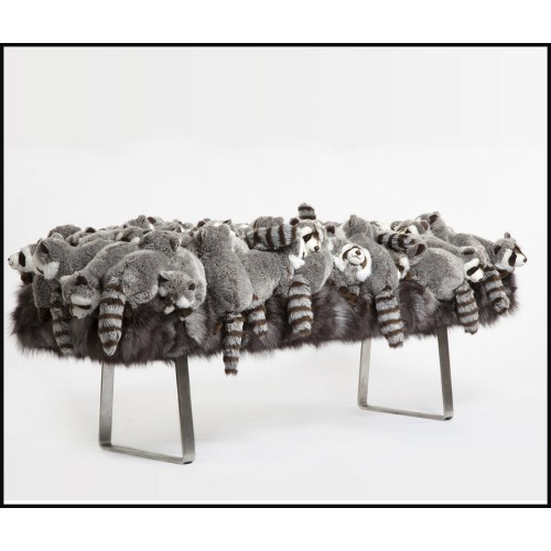 Banc 188 - Fur | Bench 188 Fur detail view - Pacific Compagnie.