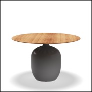 Table de repas 45 - Kasha Iron L | Dining table 45 - Kasha Iron L - Modern Iron Kasha table - Pacific Compagnie.