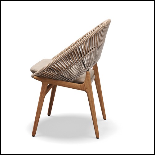 Chaise de salle à manger avec accoudoirs 45 - Dinning Lounge | Dinning chair 45 - Bora Lounge - Lounge Dining Chair - Pacific Co