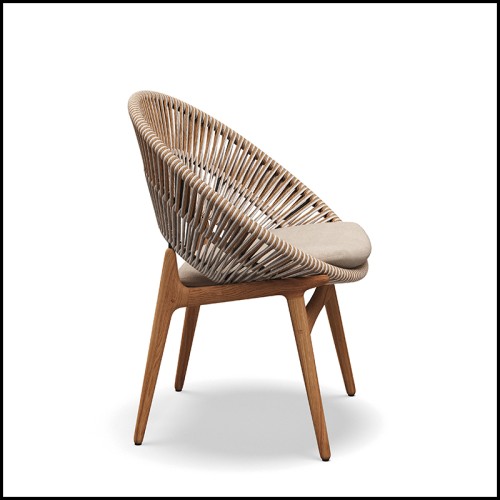 Chaise de salle à manger avec accoudoirs 45 - Dinning Lounge - Pacific Compagnie.