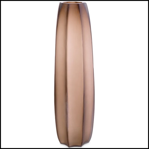 Vase - 24 Tiara Marron L | Vase - 24 Tiara Brown L - Brown Tiara L Vase - Pacific Compagnie.