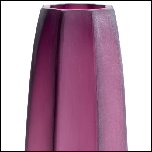 Vase - 24 Tiara Violet L | Vase - 24 Tiara Purple L - Large Purple Vase - Pacific Compagnie.