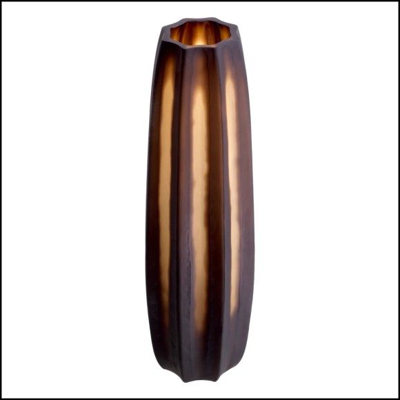 Vase - 24 Tiara Marron Foncé L - Couleur profonde - Pacific Compagnie.