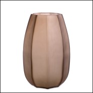 Vase - 24 Tiara Marron S | Vase - 24 Tiara Brown S - Decorative Brown Vase - Pacific Compagnie.