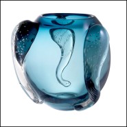 Vase - 24 Sianluca Blue L | Vase - 24 Sianluca Blue L - Large Blue Vase Design - Pacific Compagnie.