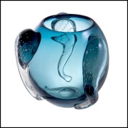 Vase - 24 Sianluca Blue L | Vase - 24 Sianluca Blue L - Large Blue Sianluca Vase - Pacific Compagnie.