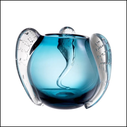 Vase - 24 Sianluca Blue S | Vase - 24 Sianluca Blue S - Sianluca Blue Small Vase - Pacific Compagnie.