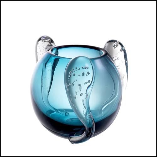Vase - 24 Sianluca Blue S | Vase - 24 Sianluca Blue S - Small Blue Sianluca Vase - Pacific Compagnie.
