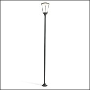 Réverbère 232 - Tower | Streetlight 232 - Tower - Black Tower streetlamp - Pacific Compagnie.