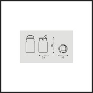 Lampe 232 - Fraisy | Lamp 232 - Fraisy - Bright Fraisy lamp - Pacific Compagnie.