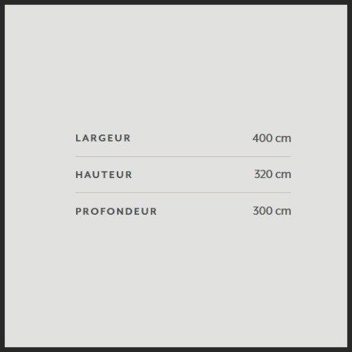 Parasol Rectangular 232 - Arcinazzo de Altipiani | Parasol Rectangular 232 - Arcinazzo de Altipiani - Rectangular sun parasol - 