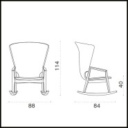 Chaise à Bascule  232 - Balanceada | Rocking chair 232 - Balanceada - Relaxing rocking chair - Pacific Compagnie.