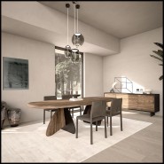 Cross Table Carlesi Tonelli - 154 Riva 1920 | Dining Table Cross - Riva 1920 - Pacific Compagnie.