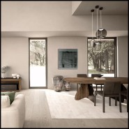 Cross Table Carlesi Tonelli - 154 Riva 1920 | Dining Table Cross - Steel Legs - Pacific Compagnie.