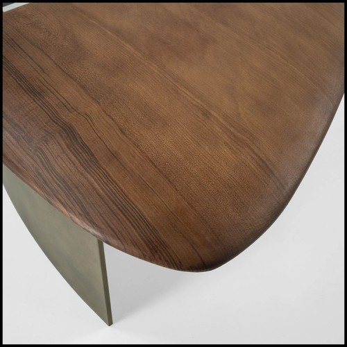Table basse Kauri Delta 2 - 154 Riva 1920 | Coffee Table Kauri Delta 2 - Steel Base - Pacific Compagnie.