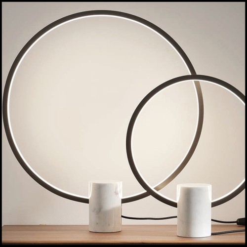 Lampe à Poser Ring S - 163 Doppio | Table lamp - 163 Doppio - Desk Lighting - Pacific Compagnie.