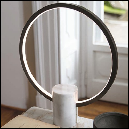 Lampe à Poser Ring S - 163 Doppio - Chevet originale - Pacific Compagnie.