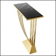 Console 24-Beau Deco, nickel et marbre