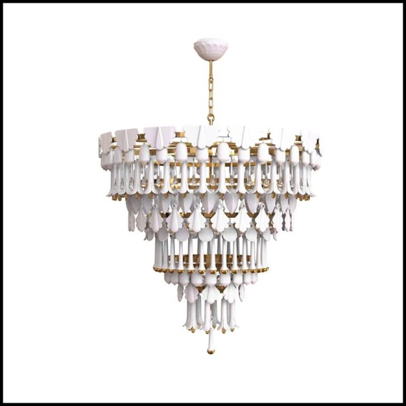Chandelier M 256 - Gold N Hot | Medium Gold N Hot Light - Pacific Compagnie.