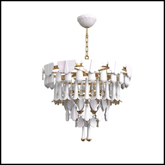 Chandelier S 256 - Gold N Hot | Small Gold N Hot Light - Pacific Compagnie.