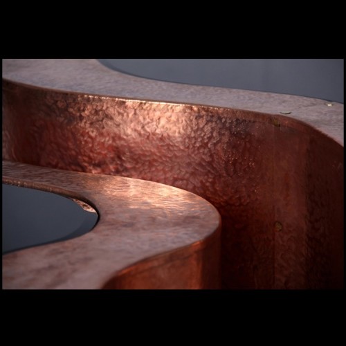 Table basse 145 - Dalia - Martelé - Pacific Compagnie.